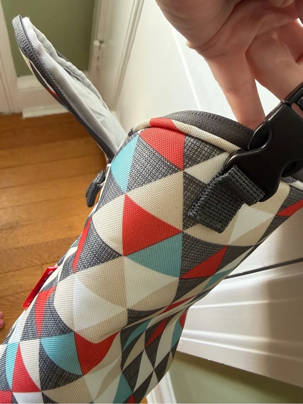 Skip Hop Multicolor Geometric Insulated Bottle Bag